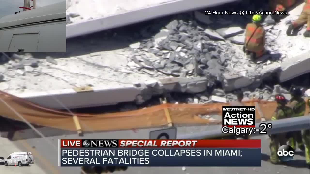 BREAKING NEWS - Florida Bridge Collapses ACTION NEWS FIRST
